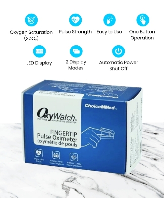 Picture of ChoiceMMed Fingertip Pulse Oximeter - Multicolor