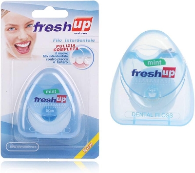 Picture of Fresh Up Oral Care Dental Floss Mint Flavour 50 meter (Factory Sealed) by DD - Multicolor