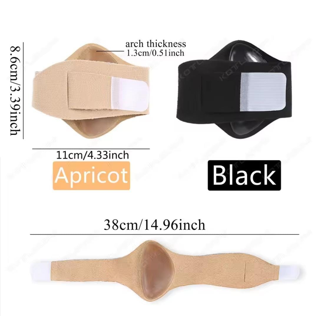 Picture of Orthopedic Arch Support Pads for Shoes Flat Feet Pain Relief Sports Insoles Flat Foot Pads Inserts Men Women Inserts 1 Pair - Beige