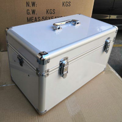 Picture of Empty Portable Metal Aluminum First Aid Box Case for Clinic Hospital