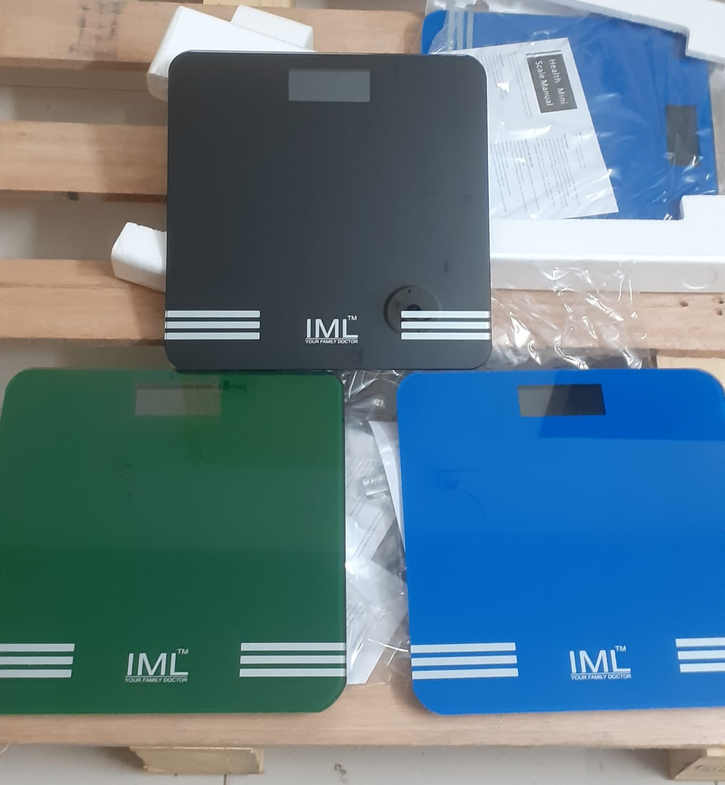 Picture of IML Weight Machine for Home Digital Weighing Machine for Human Body with LCD Display Max Weight Capacity 180Kgs Bathroom Scale for Home - Multicolor