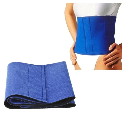 Picture of Adjustable Waist Trimmer Exercise Sweat Belt Fat Burner Shaper Slimming Lose Weight Body Burn Cellulite For Men Women - Black