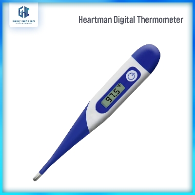 Picture of Heartman Flexible Waterproof Digital Thermometer for Baby & Adults Easy to Use 1 year warranty - Chili Red