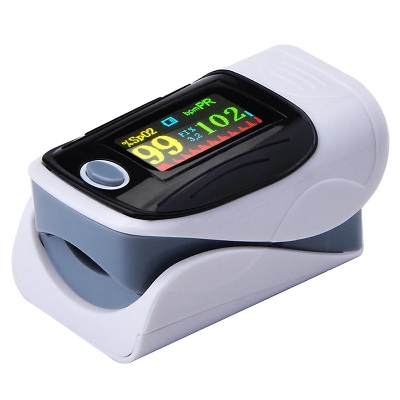 Picture of Oximeter Finger Clip Oximeter Finger Pulse Monitor Oxy Saturation Monitor Heart Rate Meter - Multicolor