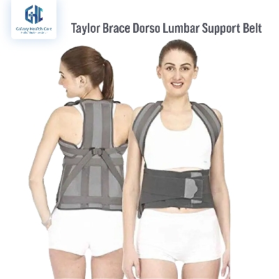 Picture of Posture Corrector Taylor Brace Dorso Lumbar Spinal Support Belt Lower and Upper Back Pain Relief Magnetic Back Brace for Men & Women. - Light Ash
