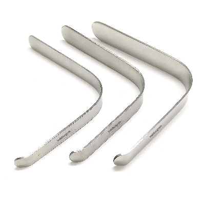 Picture of Stainless Steel L-Shape Tongue Depressor (Set of 3 Pieces)