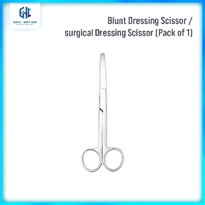 Picture of Blunt Dressing Scissor ⎜Surgical Dressing Scissor (Pack of 1) - Silver