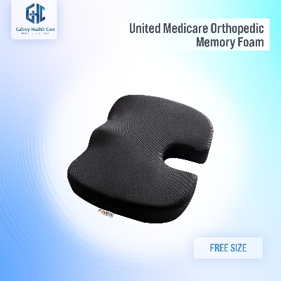 Picture of United Medicare Orthopedic Memory Foam Coccyx Seat Cushion for Tailbone Pain Relief – For Office/Home Chair