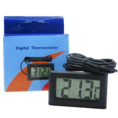 Picture of Lcd Digitale Thermometer Voor Vriezer Temperatuur-50 ~ 110 Graden Koelkast Koelkast Thermometer - Black