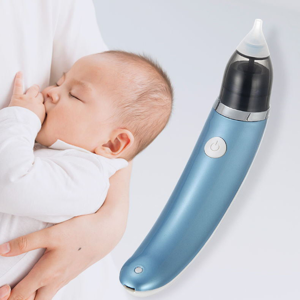 Picture of Baby Nasal Aspirator Electric Baby Nasal Vacuum Cleaner Hygienic Nose Snot Cleaner Rechargeable Baby Items Care Utensils - Multicolor