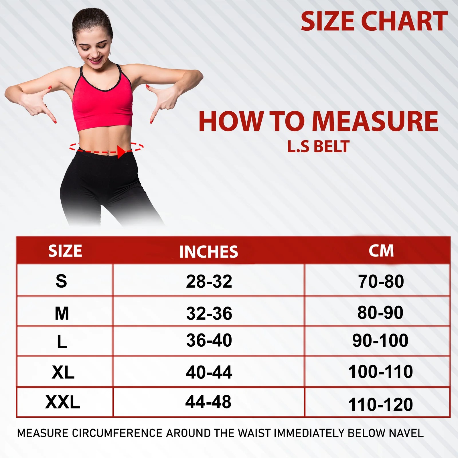 Picture of Galaxy Lumbocare (Lumbo Sacral Belt), Back Support Belt for the Spine & Relieves Pain, Lower Back Brace Support, Back Pain Relief, Can be used for Slip disc - Grey