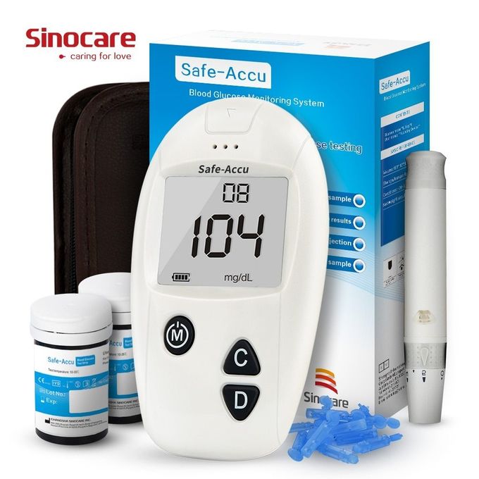 Picture of Fully Automatic Upper arm Digital Blood Pressure Monitor with SafeAccu Glucometer Machine with 10 Test Strips (Combo Pack) - Multicolor