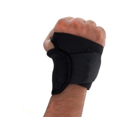Picture of 2 pis Thumb & Wrist Support Wrap Brace Binder Stabilizer for Men & Women Gym Workout Sports Hand Injuries Warmer Band, Pain Relief, Arthritis, Tendonitis, Supporter - Black
