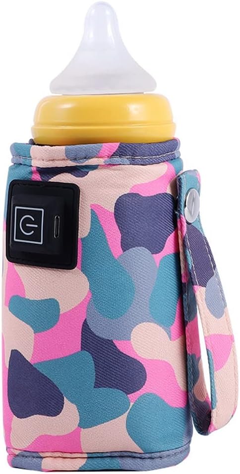 Picture of Universal USB Milk Water Warmer Baby Bottle Heater Camouflage Pink