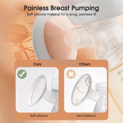 Picture of Bre ast Pump Electric Br east Pump Anti-Back Flow Bre ast Pump Low Noise Hands-Free Bre ast Pump Portable Rechargeable Bre ast Pump with 2 Modes and 9 Levels Memory Function Massage Mode LED Display - Multicolor