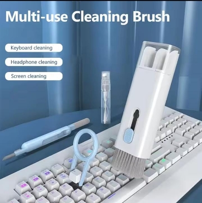 Picture of 7-in-1 Keyboard Cleaning Kits Airpods Cleaner Headset Cleaner Pen Laptop Screen Cleaning Bluetooth Earphones Cleaning Kit