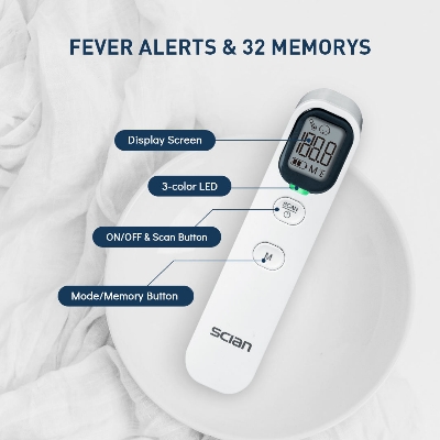Picture of SCIAN LD-FT-100B Digital Infrared Forehead Thermometer Household Thermometers - White