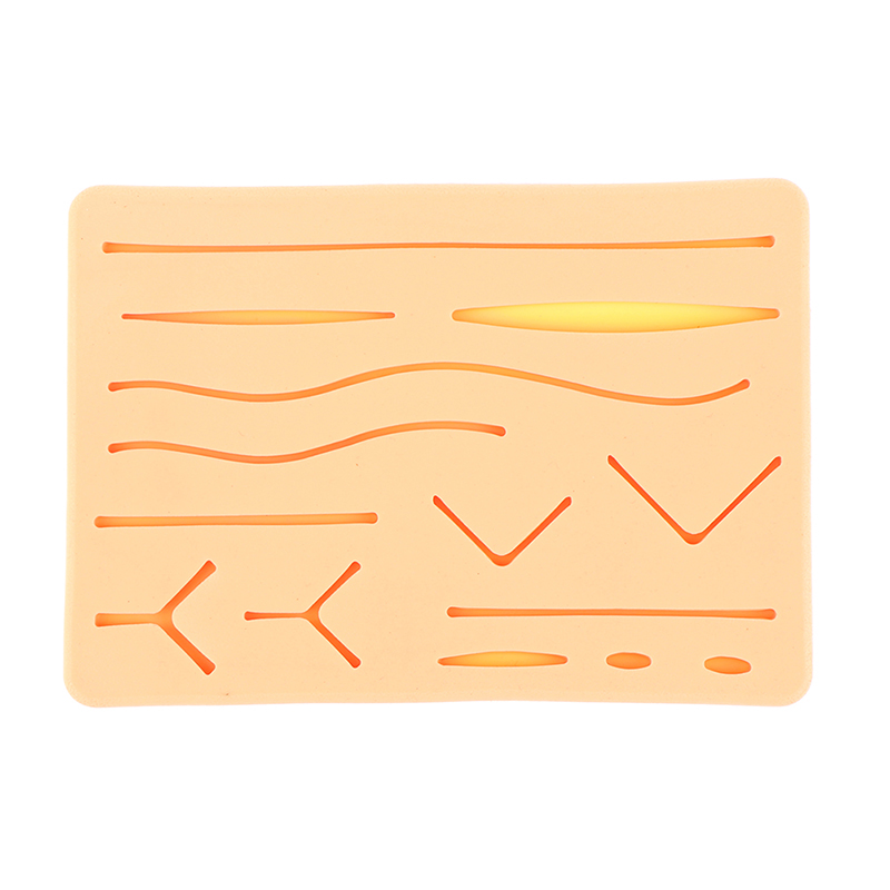 Picture of Reusable Surgical Medical Practice Traumatic Simulation Wounds Training Teaching Model Suture Kit Pad Silicone Fake Skin Suture