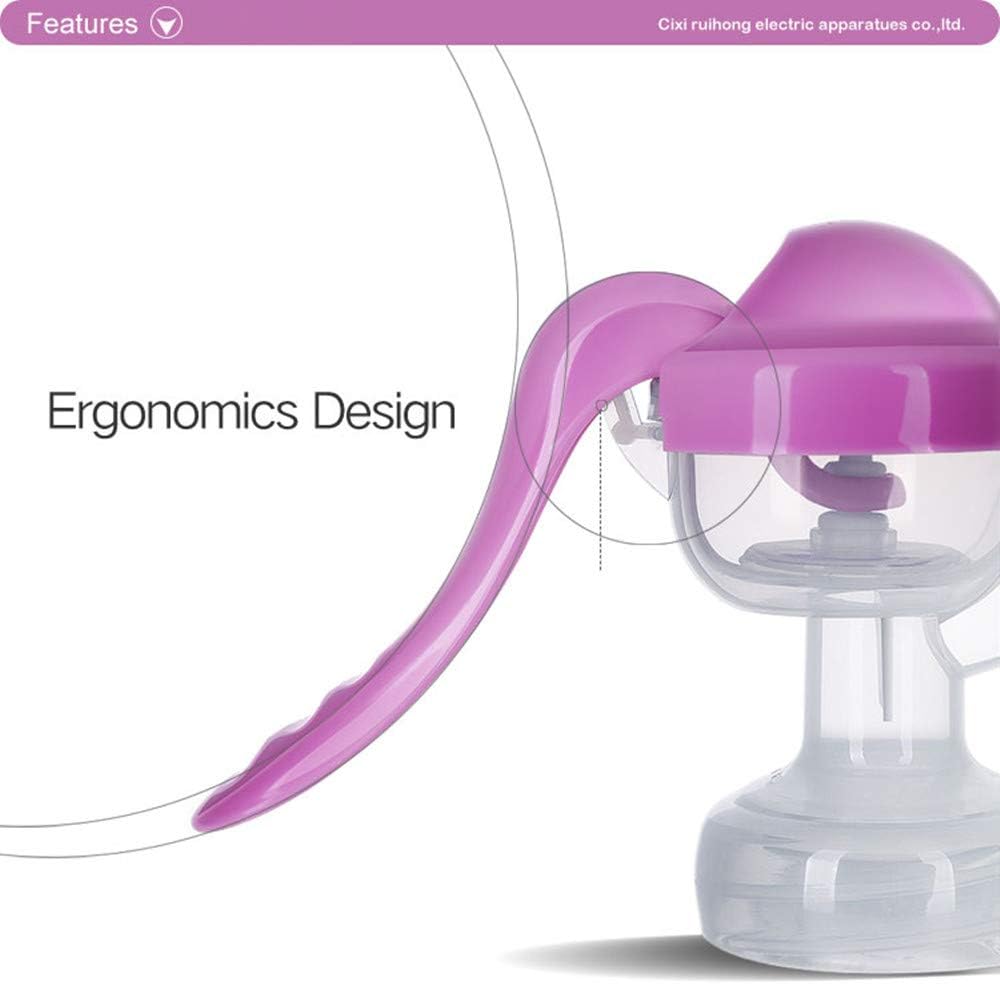 Picture of Adjustable Suction Silicone Hand Pump, Small Portable Milk Catcher Baby Feeding Pumps & Accessories - Purple