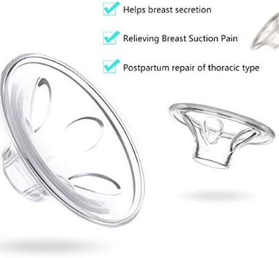 Picture of Adjustable Suction Silicone Hand Pump, Small Portable Milk Catcher Baby Feeding Pumps & Accessories - Purple