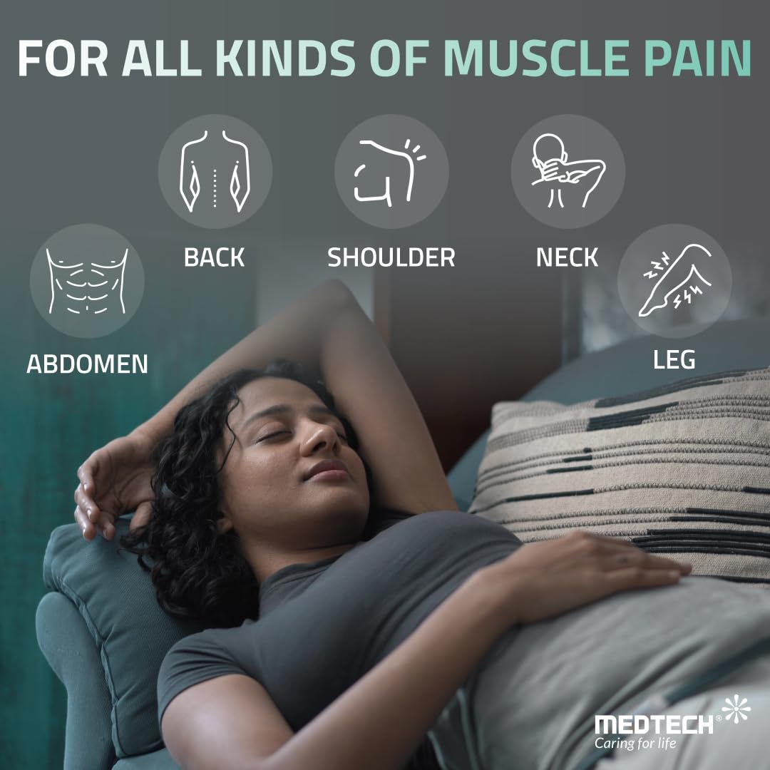 Picture of MEDTECH Orthopaedic Electric Heating Pad with Fast Heating Technology for Back Pain, Heat Therapy Heating Belt for body - Multicolor