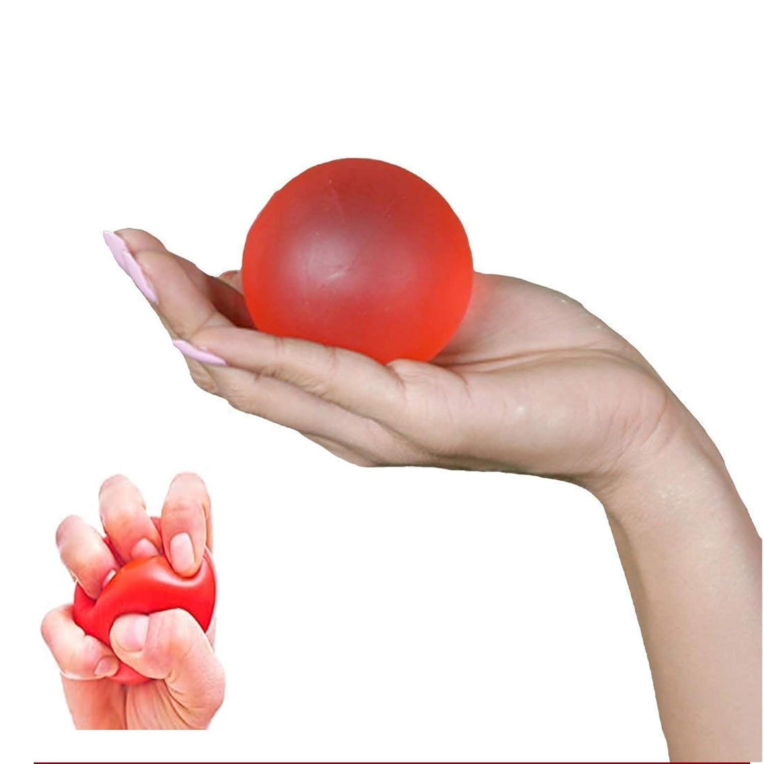 Picture of UM GEL BALL for Wrist Muscles Strengthening and Stress Relief Gel Ball for hand exercise Exercise Gel Ball for Wrist Muscles - Red