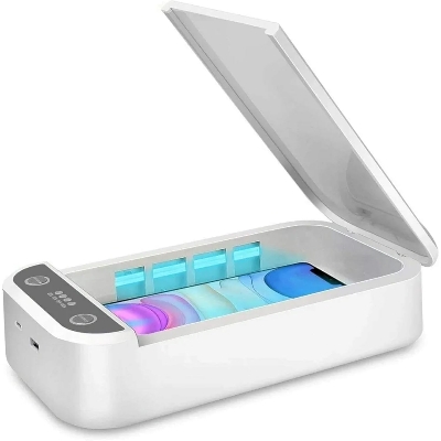 Picture of Led Uv Sterilizer Box - 99% Clean Anything Within 5 Mins - Portable Multi-Function Electric Cleaner Case Box for Cell Phone, Jewelry, Pacifier, Watches, Toy, Keys