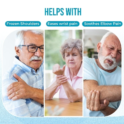 Picture of Overhead Hand Shoulder Pulley Equipment Kit w/Rope for Home Gym Exercise & Physical Therapy, for Frozen Shoulder and Hand Physiotherapy Exercise - Multicolor