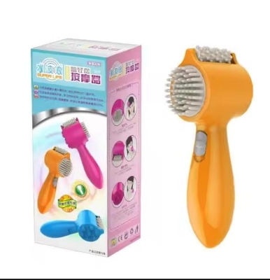 Picture of 4-In-1 Head Massager Electric Massage Roller Pounding Vibration Hammer Neck Lumbar Massage Relaxation Scalp Massage Comb Gift - Multicolor