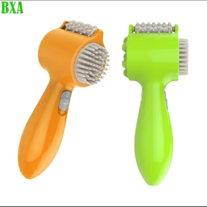 Picture of 4-In-1 Head Massager Electric Massage Roller Pounding Vibration Hammer Neck Lumbar Massage Relaxation Scalp Massage Comb Gift - Multicolor