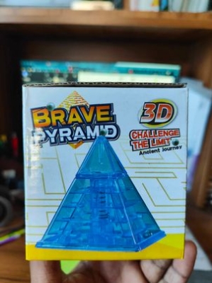 Picture of 3D Puzzle Maze Toy Hand Game Maze Pyramid Brain Game Challenge Puzzle Multicolor