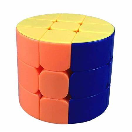 Picture of 3x3 Speed Magic Rubik Cube Puzzles, Cylinder Multicolor Base Ultra ... Multicolor