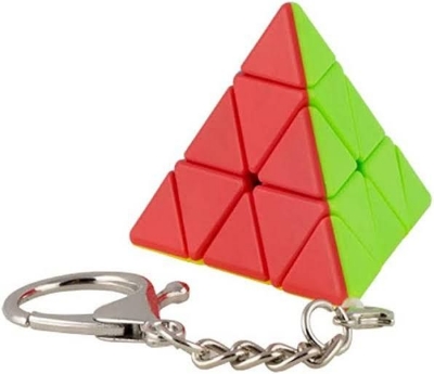 Picture of QIYI Puzzle Cube Keychain - Key Ring Cube (Pyraminx) Multicolor