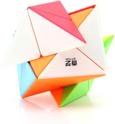 Picture of (Stand free)Drunkers 8 Axis Irregular X Magic Cube Speed Cube Twist Puzzle Brain Teaser Game Toy Multicolor