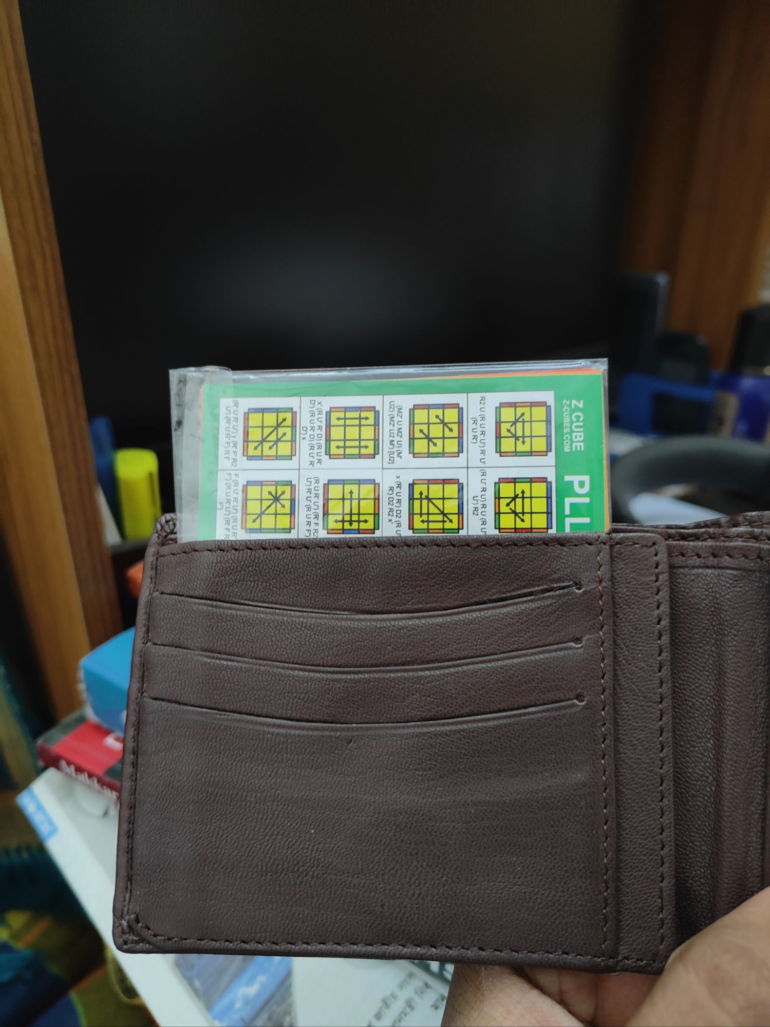 Picture of Pocket card of cube formula, easy to carry, formula for advance cubing, F2L , OLL , PLL advance formula Multicolor