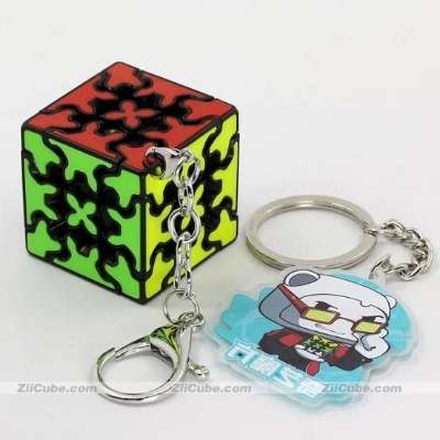 Picture of Rubics cube key chain, to flex and to rock everywhere Pyramid, Gear, 3/3 pillowed, 3/3, 2×2