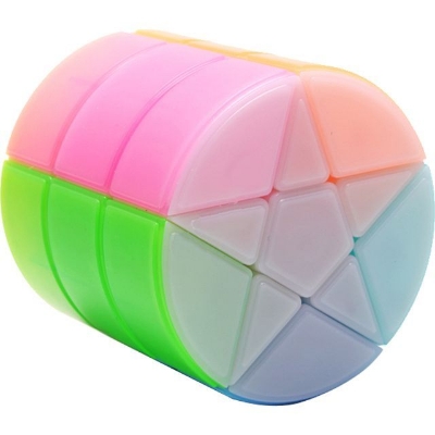 Picture of (stand free) Column Colourful Stars Cylinder - YJ Cube Multicolor