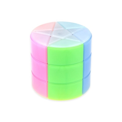 Picture of (stand free) Column Colourful Stars Cylinder - YJ Cube Multicolor