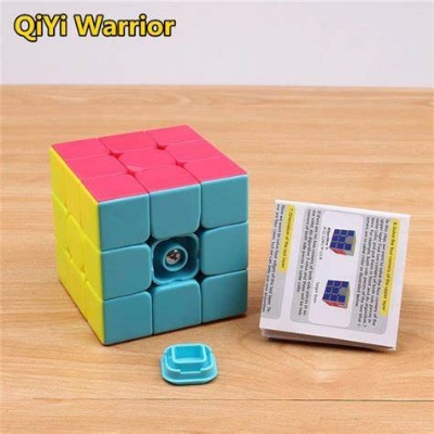 Picture of (With cube stand) High Speed Magic Rubik Cube Puzzle 3X3 Multicolor, Stickered