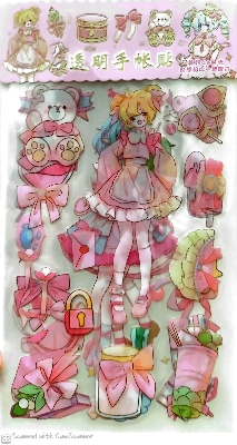 Picture of Girls cute stickers ( 3 page in every packet)