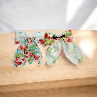 Picture of Elegant Bow Ribbon Hair clip Fashon Accessories for Girls - Multicolor