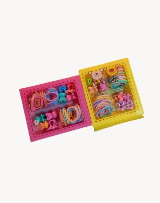 Picture of 32 Pcs Colourful Hair Accessories Set.Clips and Bands for Girl Daily Styles - Multicolor