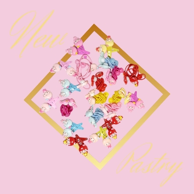 Picture of 4 pcs Band and 4 pcs Hair Clip Set for Baby - Multicolor