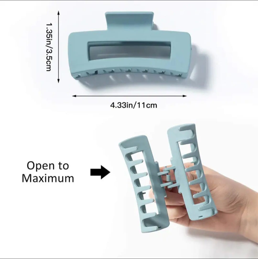 Picture of 4 pcs/set korean style hair claw band Different size hair clip kakra chuler kata kakra band Vintage hair Clips for Women - Multicolor