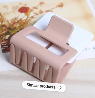 Picture of 4 Pcs Big Size Simple  Hair Clip Plastic Hair Clip big Hair  Clips - Multicolor