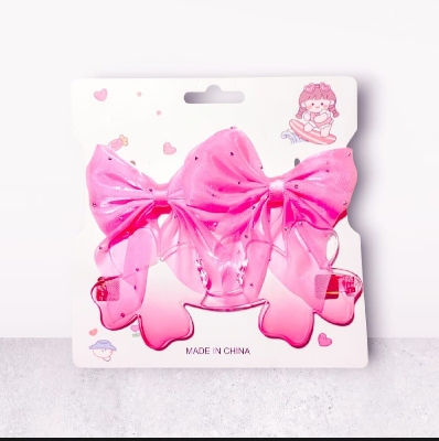 Picture of 2 Pcs Hair Clip and One Pcs Sunglass Set For  5 to 10 Years Children - Multicolor