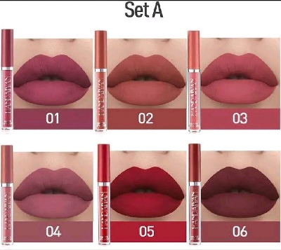 Picture of HANDAIYAN 6 Colour's Liquid Waterproof Lipsticks 