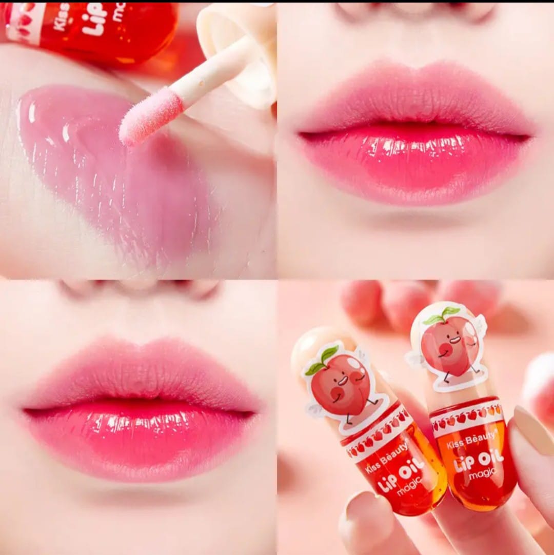 Picture of Kiss Beauty Brighten Lip Moisturizing Nourishing Mini Lip Magic Oil