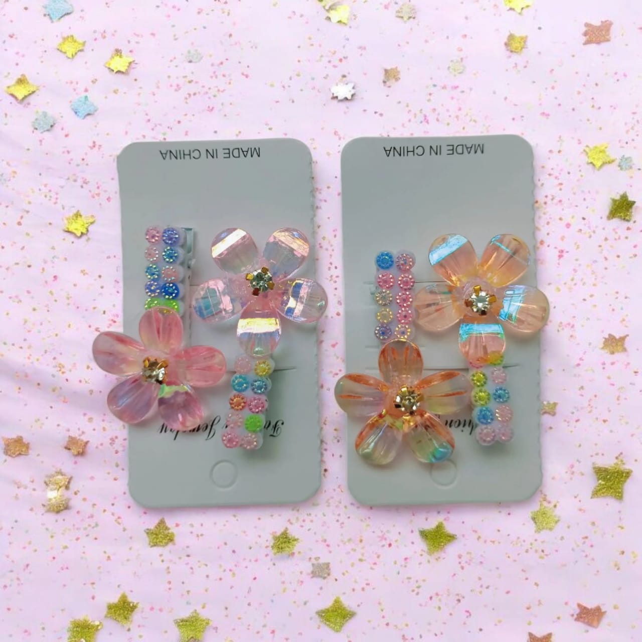 Picture of 4 Pcs Hair Clip Band for Girl - Multicolor