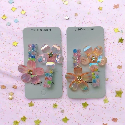 Picture of 4 Pcs Hair Clip Band for Girl - Multicolor